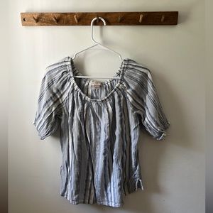 Loft Off Shoulder Striped Top